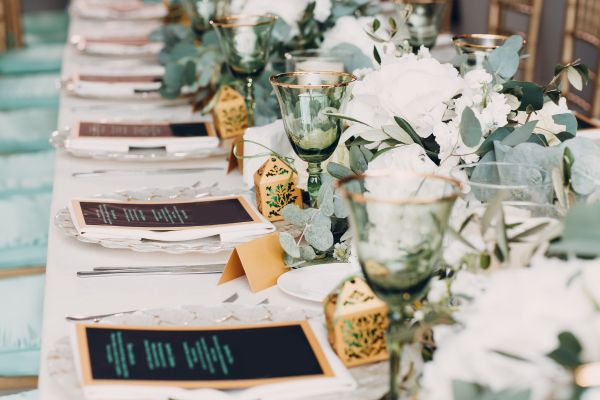 Glam themed weddings